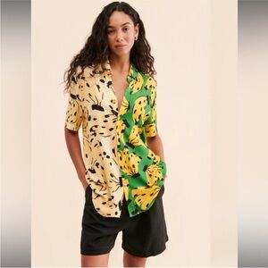 Farm Rio mixed banana uni shirt